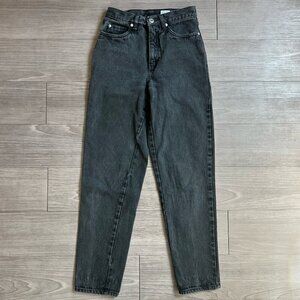 Vintage 80s Rio Jeans Black High Waist Tapered Leg Mom Jeans Size 26